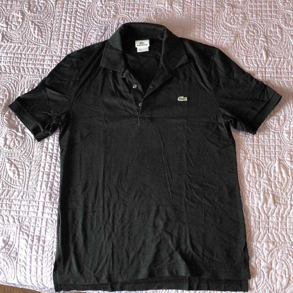 Men’s Lacoste Black Polo